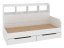 Dětská postel SONYA-6, 80 x 190 cm, se zásuvkami a regály
