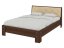 Ліжко 140 Моніка горіх+кава premium