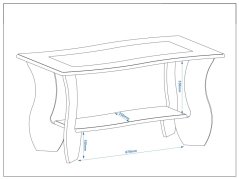 Konferenční stolek RUBIN MDF