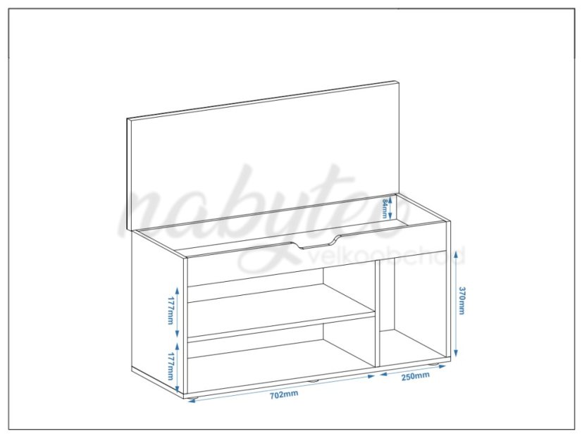 Botník B-08 se sedákem