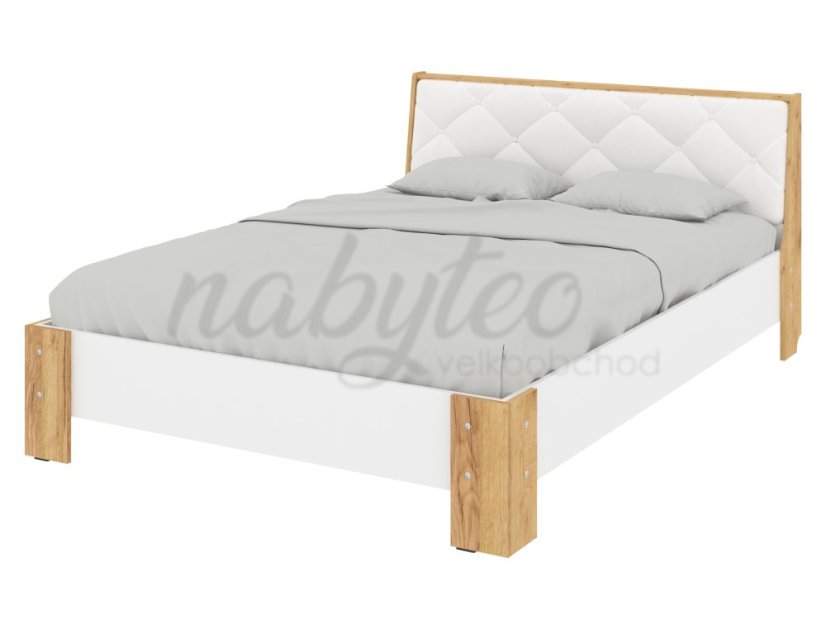 Ліжко 140 Моніка тахо+білий+білий premium
