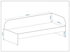 Dětská postel SONYA-2, 80 x 190 cm, se zásuvkami