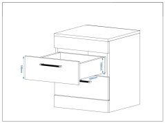 Noční stolek "MONIKA"