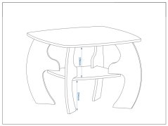 Konferenční stolek KOLIBRI