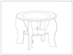 Konferenční stolek MUSKAT MDF