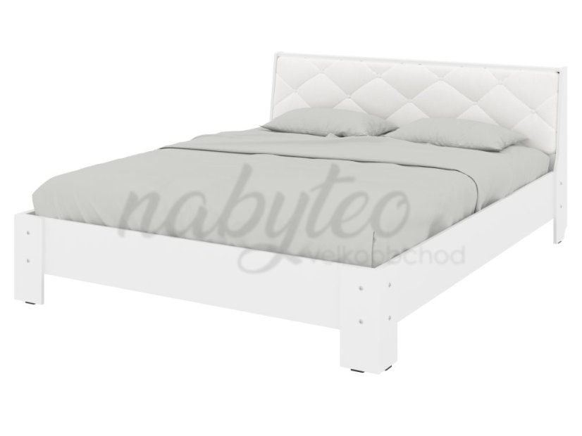 Ліжко 160 Моніка білий+білий premium