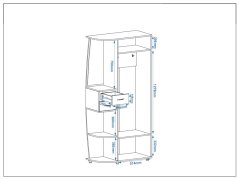 Předsíňová stěna BRIGANTINA