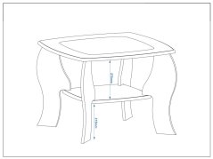 Konferenční stolek LUTIK MDF