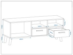 Televizní stolek MIRAZ