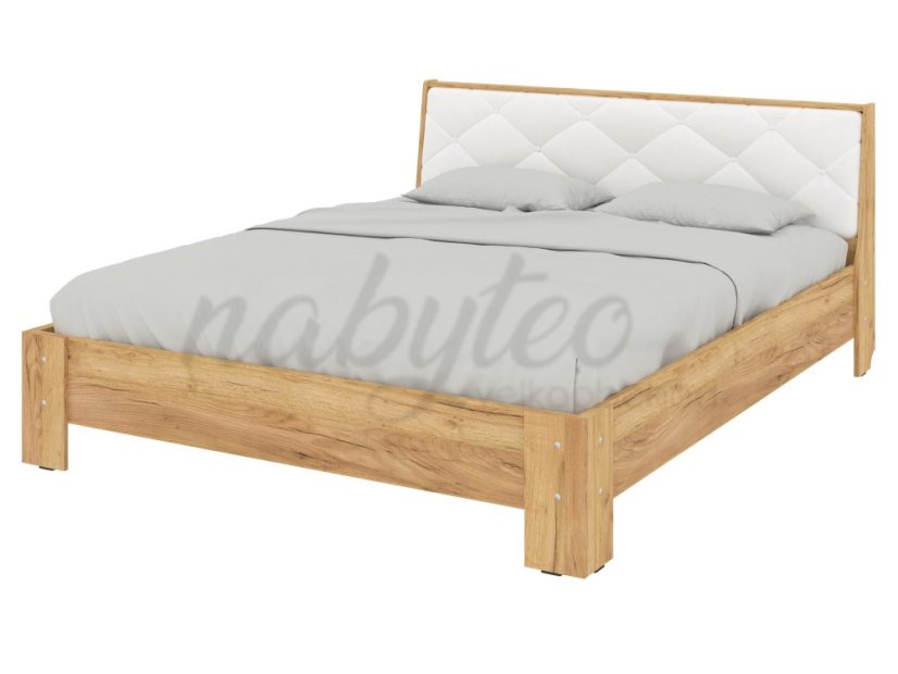 Ліжко 160 Моніка тахо+білий premium