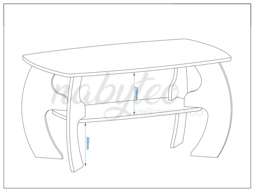 Konferenční stolek MALVA