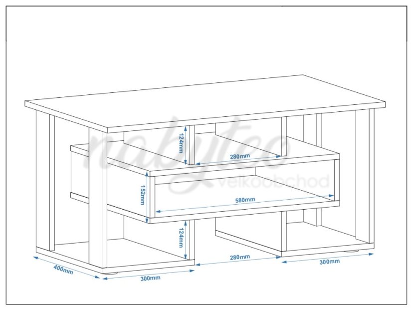 Konferenční stolek MALAHIT