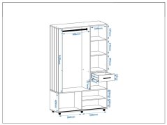 Předsíňová stěna HERMES