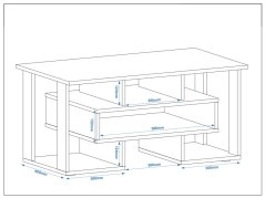 Konferenční stolek MALAHIT