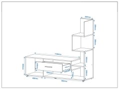 Televizní stolek BRUNO