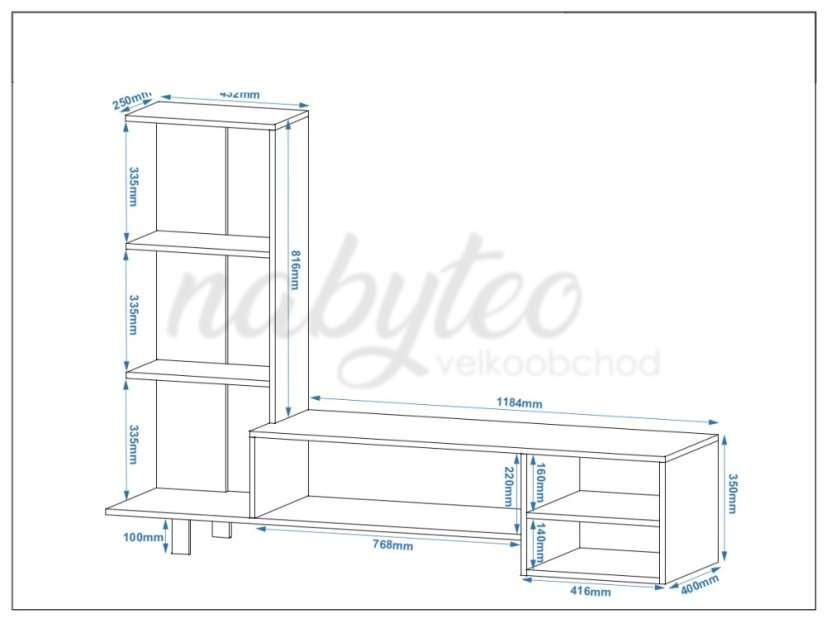 Televizní stolek DAKAR