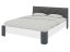 Ліжко 160 Моніка антрацит+білий+сірий premium
