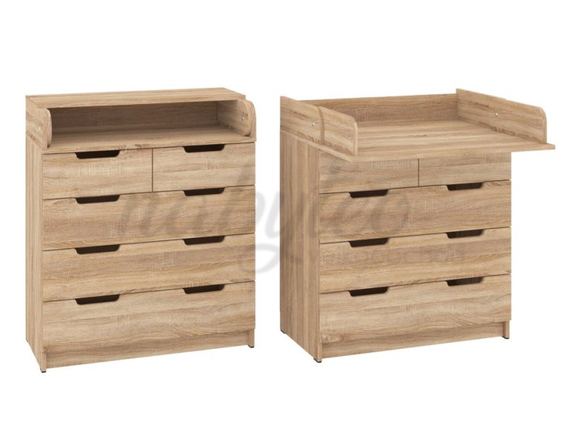 Přebalovací komoda K-3+3