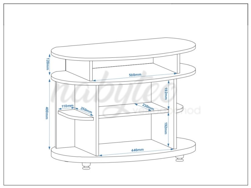Televizní stolek LONDON