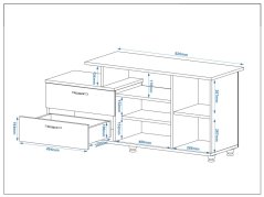 Televizní stolek TOKIO