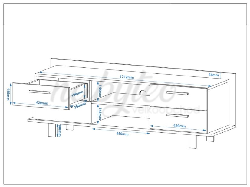 Televizní stolek PALERMO
