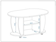 Konferenční stolek KROKUS