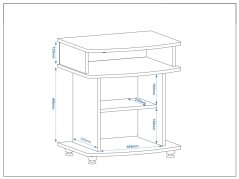 Televizní stolek KONSUL