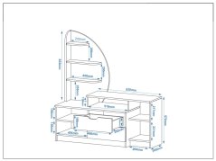 Televizní stolek SERATON
