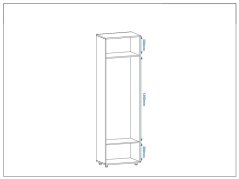 Šatní skříň do předsíně VERNISAZ