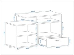 Televizní stolek RIO
