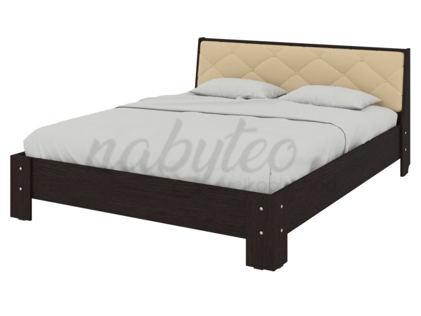 Ліжко 160 Моніка венге+кава premium