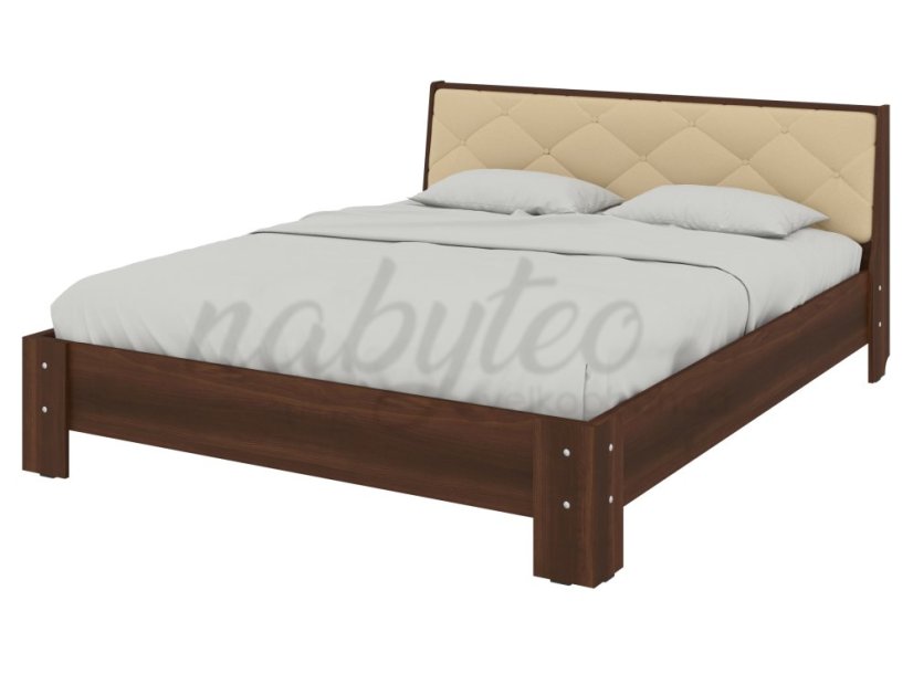 Ліжко 160 Моніка горіх+кава premium