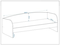 Dětská postel SONYA-3, 80 x 190 cm, se zásuvkami