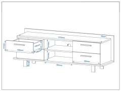 Televizní stolek PALERMO