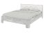 Ліжко 160 Моніка бетон+білий premium