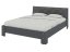 Ліжко 160 Моніка антрацит+сірий premium