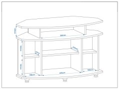 Televizní stolek RONDO