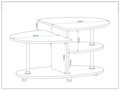Konferenční stolek ORBITA