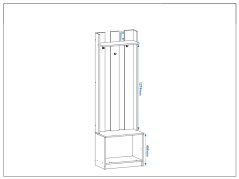 Předsíňová stěna SMART