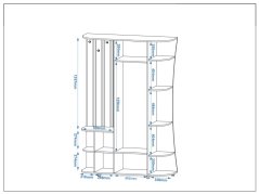 Předsíňová stěna GAMMA MDF