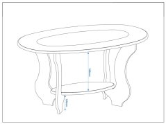 Konferenční stolek ZASMIN MDF