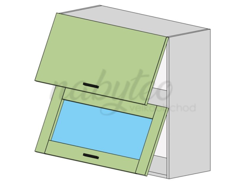 Horní skříňka E-80-VVO MDF