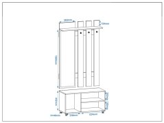 Předsíňová stěna RANDEVU