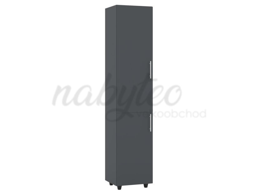 Regál P-02 policový s dvířky