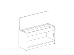 Botník B-01 se sedákem