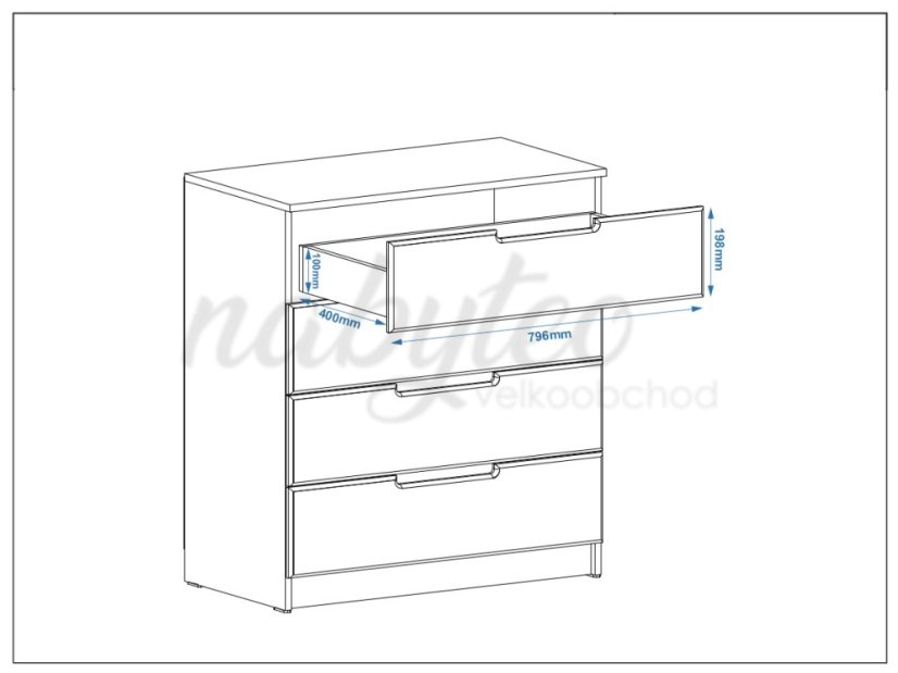 Komoda K-800 MDF