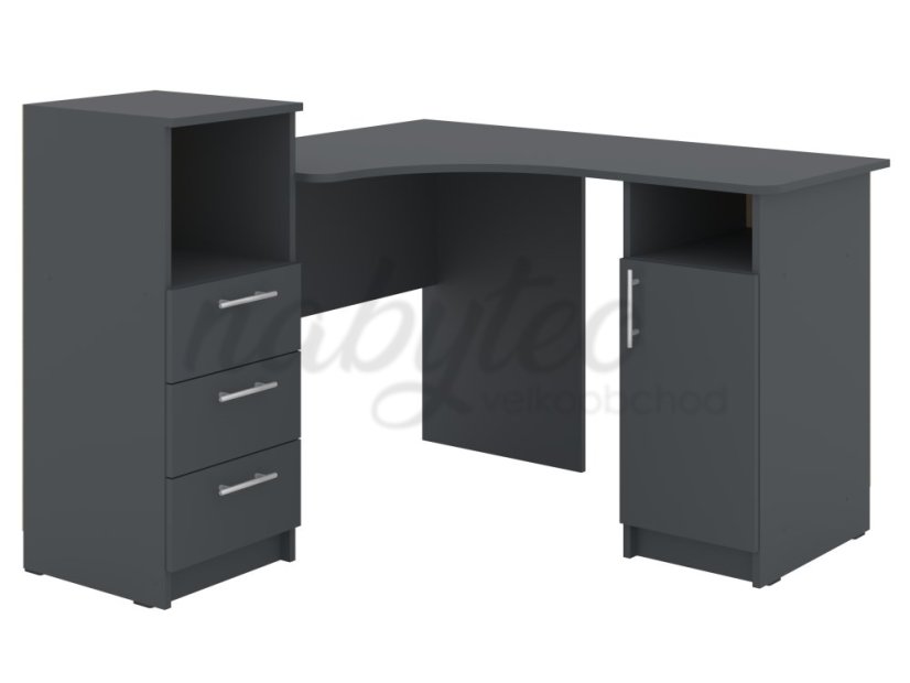 Rohový psací stůl INDIGO