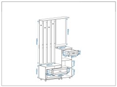 Předsíňová stěna UYUT MDF