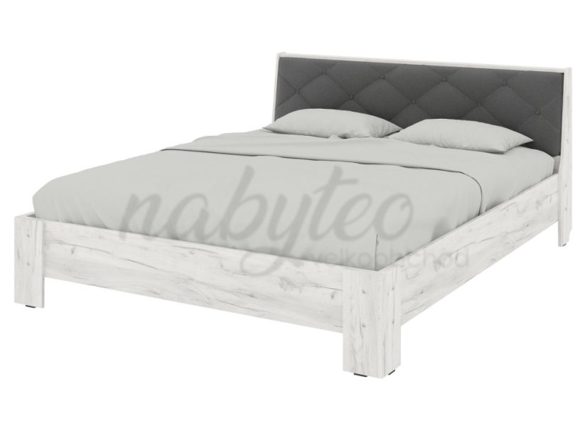 Ліжко 160 Моніка крафт+сірий premium