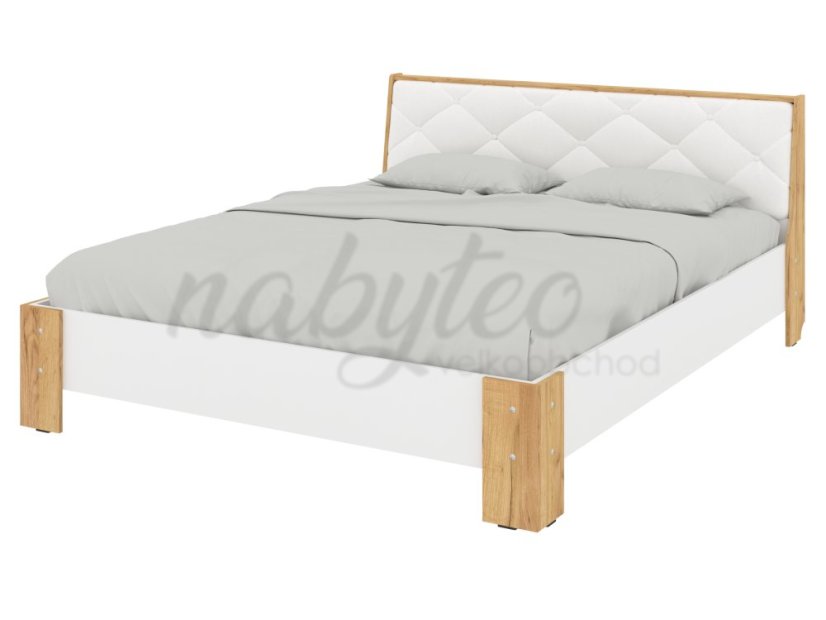 Ліжко 160 Моніка тахо+білий+білий premium